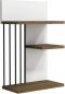 Preview: Nezma Sapphire modern melamine-coated 3-tier wall shelf white